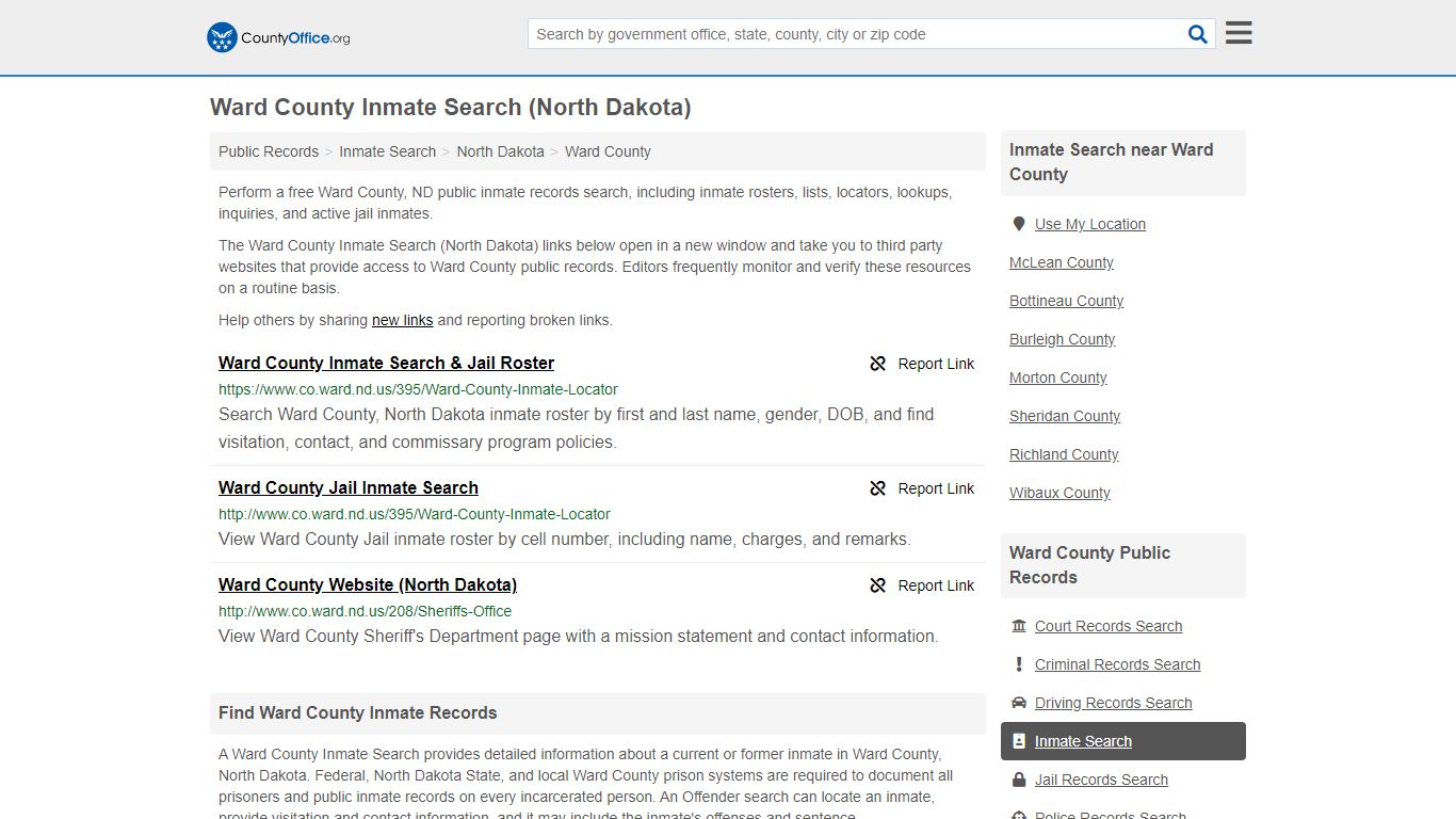 Inmate Search - Ward County, ND (Inmate Rosters & Locators)